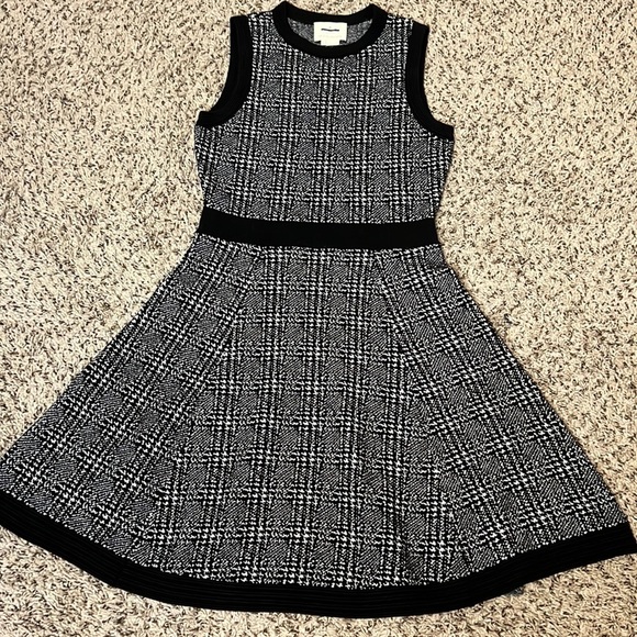 Kate Spade mod plaid Sleeveless sweater dress Knee Length Size M - Picture 9 of 14